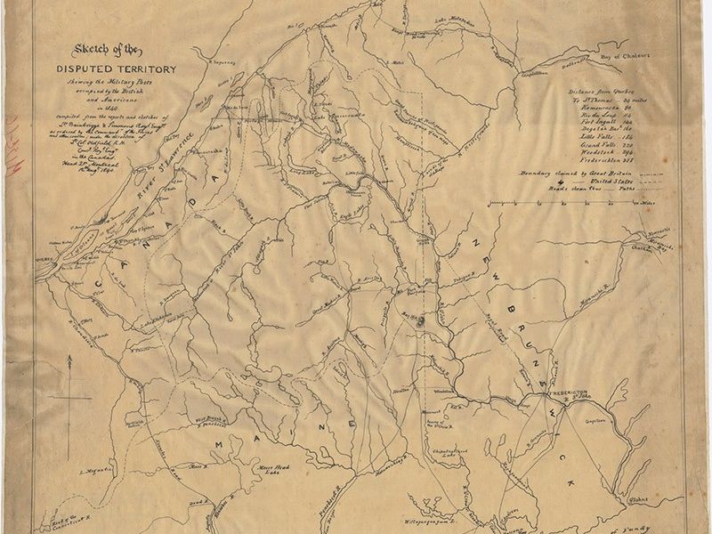077 misc map no 16 sketch of disputed territory   1840