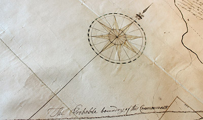 Old Map Compass Rose